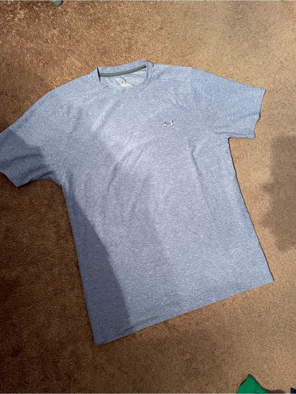 VINTAGE Under Armour Men's Light Grey Heather Performance T-Shirt